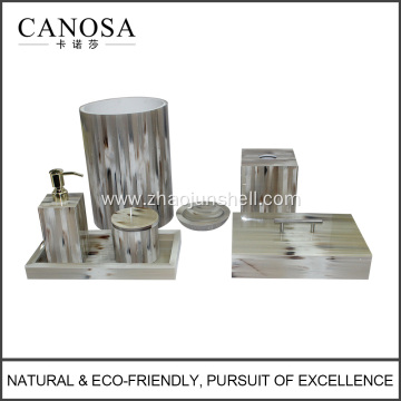 New Producuts Handmade Imitation Horn Bath Set for Luxury Hotel